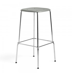 Taburete Soft Edge 85 de polipropileno de Hay para cafés y restaurantes.