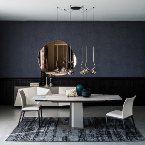 Mesa Duffy Keramik Drive de Cattelan Italia. Mesas modernas de cerámica.
