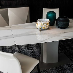 Mesa Duffy Keramik Drive de Cattelan Italia. Mesas modernas de cerámica.
