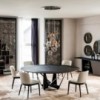 Mesa Skorpio Round Ker-Wood de Cattelan Italia para comedor. Mesas de comedor.