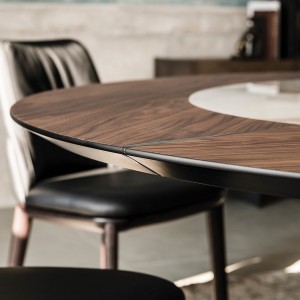 Mesa Soho Ker-Wood de Cattelan Italia. Mesa de madera y cerámica. Mesas modernas.