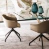 Sillón Indy 4 radios de Cattelan Italia. Sillón de plastico. Butacas de oficina.