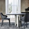 Silla Wanda de Cattelan Italia. Silla de acero tapizada. Sillas modernas.