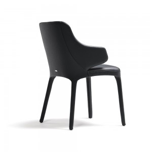 Silla Wanda de Cattelan Italia. Silla de acero tapizada. Sillas modernas.