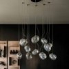 Lámpara colgante Cloudine de Cattelan Italia. Lámpara de cristal modernas.
