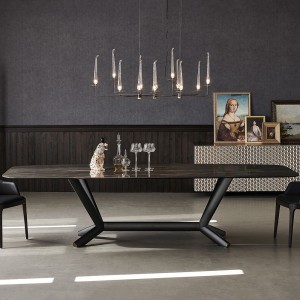 Mesa Planer Keramik de Cattelan Italia. Mesa moderna de salón. Mesa de diseño.
