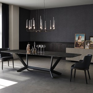Mesa Planer Keramik de Cattelan Italia. Mesa moderna de salón. Mesa de diseño.