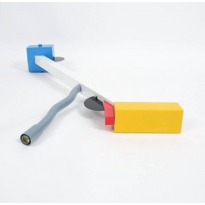 Lámpara techo Quisiana de Memphis. Lámpara design by Ettore Sottsass.