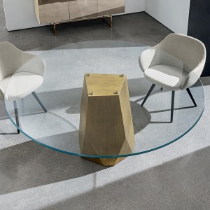 Mesa Deod Cristal Sovet Italia. Mesa moderna de diseño italiano para comedor.