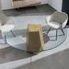 Mesa Deod Cristal Sovet Italia. Mesa moderna de diseño italiano para comedor.