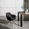 Silla Cadira Wire de Sovet Italia. Sillas tapizadas con base de metal.