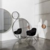 Silla Cadira Wire de Sovet Italia. Sillas tapizadas con base de metal.