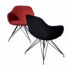 Silla Cadira Wire de Sovet Italia. Sillas tapizadas con base de metal.