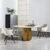 Sillon Cadira de Sovet Italia. Sillas tapizadas modernas con base de metal.