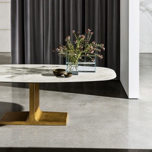 Mesa Palace cerámica de Sovet. Mesa de comedor con sobre de cerámica. 