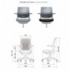 Silla operativa Flight x de Sidiz. Sillas de diseño moderno para oficinas