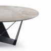 Mesa Skorpio redonda de Cattelan Italia. Mesa de diseño. Mesas redonda.