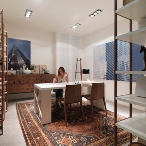 Mesa  J-Table de Horm. Mesas modernas de salón. Muebles diseño italiano.
