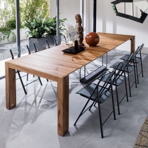 Mesa/consola A3 de Ozzio design. Cónsola- mesa comedor transformables.
