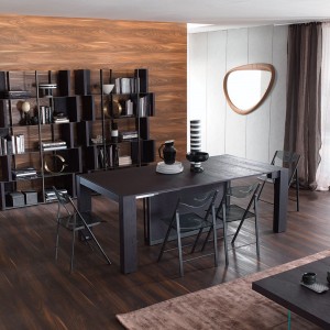 Mesa/consola A3 de Ozzio design. Cónsola- mesa comedor transformables.