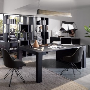 Mesa/consola A3 de Ozzio design. Cónsola- mesa comedor transformables.