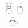 Silla CH33P en tela de carl Hansen and Son. Sillas de diseño moderno. 