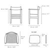 Sillón CH37 de Carl Hansen and Son. Diseño nórdico. Sillas de comedor. 