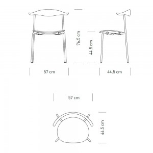 Silla CH88T de Carl Hansen and Son. Sillas de diseño moderno. Sillas tapizadas.