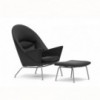 Reposapies de cuero CH446 de Carl Hansen and Son. Reposapíes de diseño.