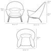 Butaca Oculus CH468 Tela Carl Hansen and Son