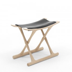 Reposapies Egipcio OW2000 en cuero de Carl Hansen and Son.