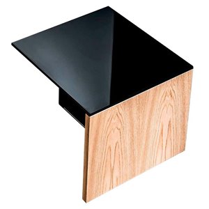 Mesa centro Regolo cuadrada cristal de Sovet Italia. Mesas y complementos de diseño.