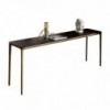 Consola Slim cuatro patas cristal Italia de Sovet. Consola con 4 patas de aluminio