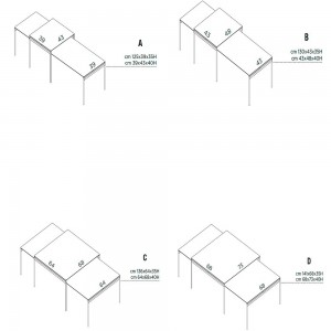 Mesa auxiliar Torii de Horm. Mesas de diseño italiano. Muebles modernos.