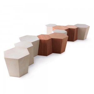 Mesita Auxiliar Hexagon de Horm. Mesas auxiliares modernas de diseño italiano.