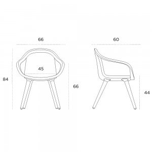 Silla diseño Ginevra de Horm. Muebles contemporános de diseño italiano.