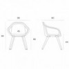 Silla diseño Ginevra de Horm. Muebles contemporános de diseño italiano.