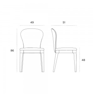 Silla Milady de Horm. Sillas y butacas modernas. Muebles de diseño italiano.