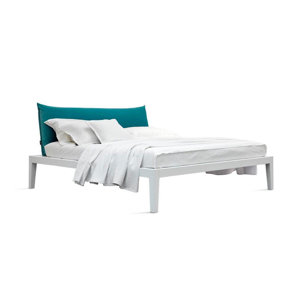 Cama con cabezal Moheli del fabricante Horm. Cama de diseño italiano.