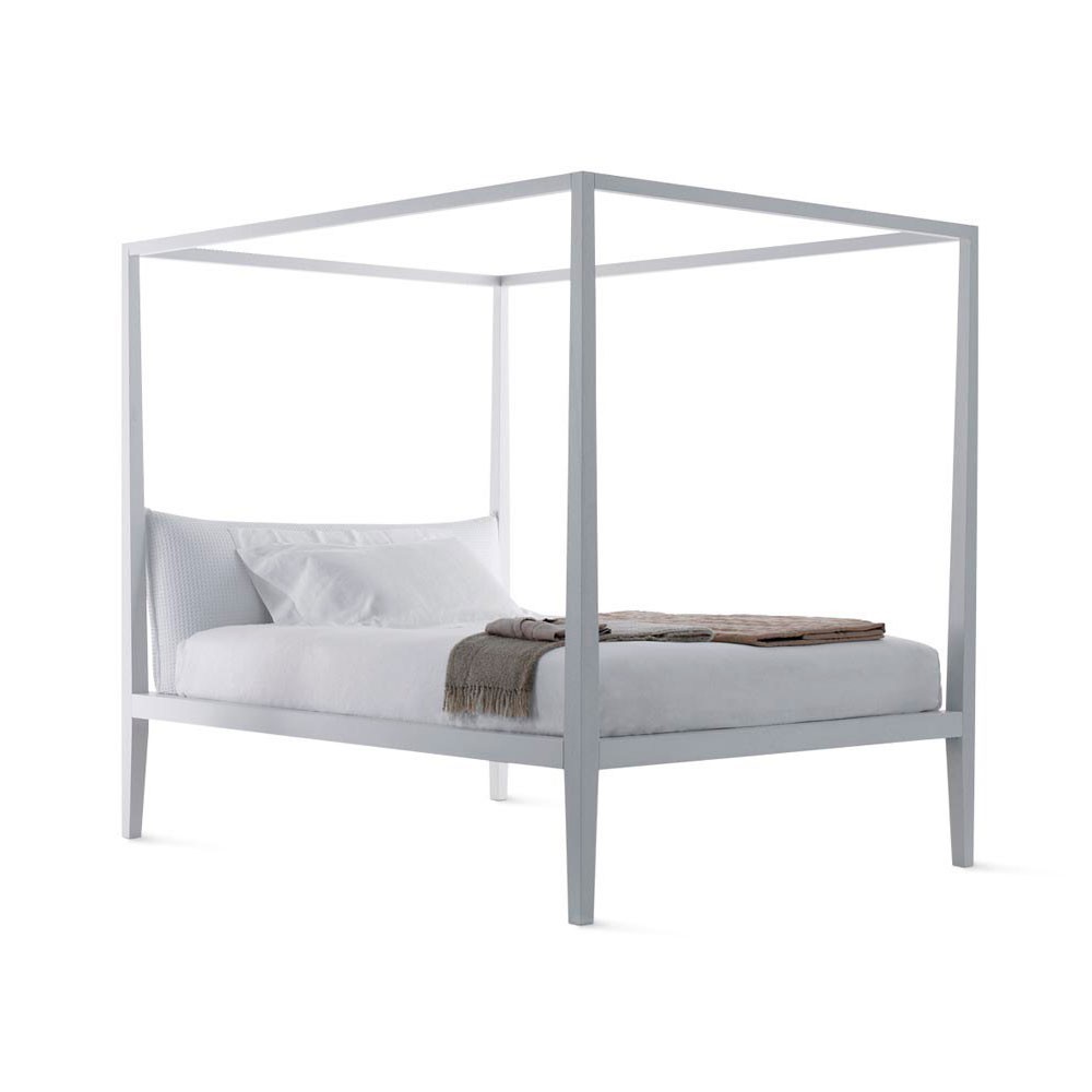Cama con cabezal y dosel Moheli de Horm. Muebles modernos de diseño italiano.