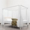 Cama con cabezal y dosel Moheli de Horm. Muebles modernos de diseño italiano.