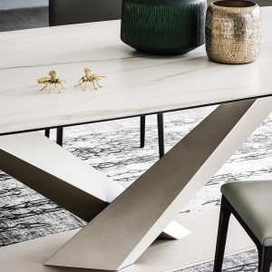 Mesa Stratos Keramik de Cattelan Italia. Mesa italiana.