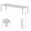 Mesa moderna 25 Concrete para comedor de Desalto. Mesas de diseño italiano.