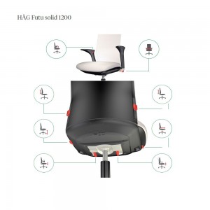 Silla HAG Futu 1200-S. Sillas ergonómicas de oficina. Sillas de diseño.