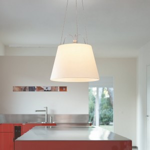 Tolomeo Mega - Estructura aluminio / Difusor Pergamino
