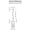 Lámpara suspensión Arne S Domus 2018 de Santa & Cole. Lámparas Modernas.