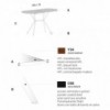 Mesa de trabajo elíptica alta Balance para oficina de Extendo.