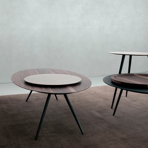 Mesa elegante de café Spillo para salón de Extendo.