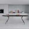 Mesa de diseño T7 ovalada para comedor de Extendo.