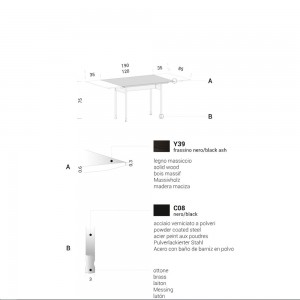 Mesa preciosa T8 extensible para comedor de Extendo.